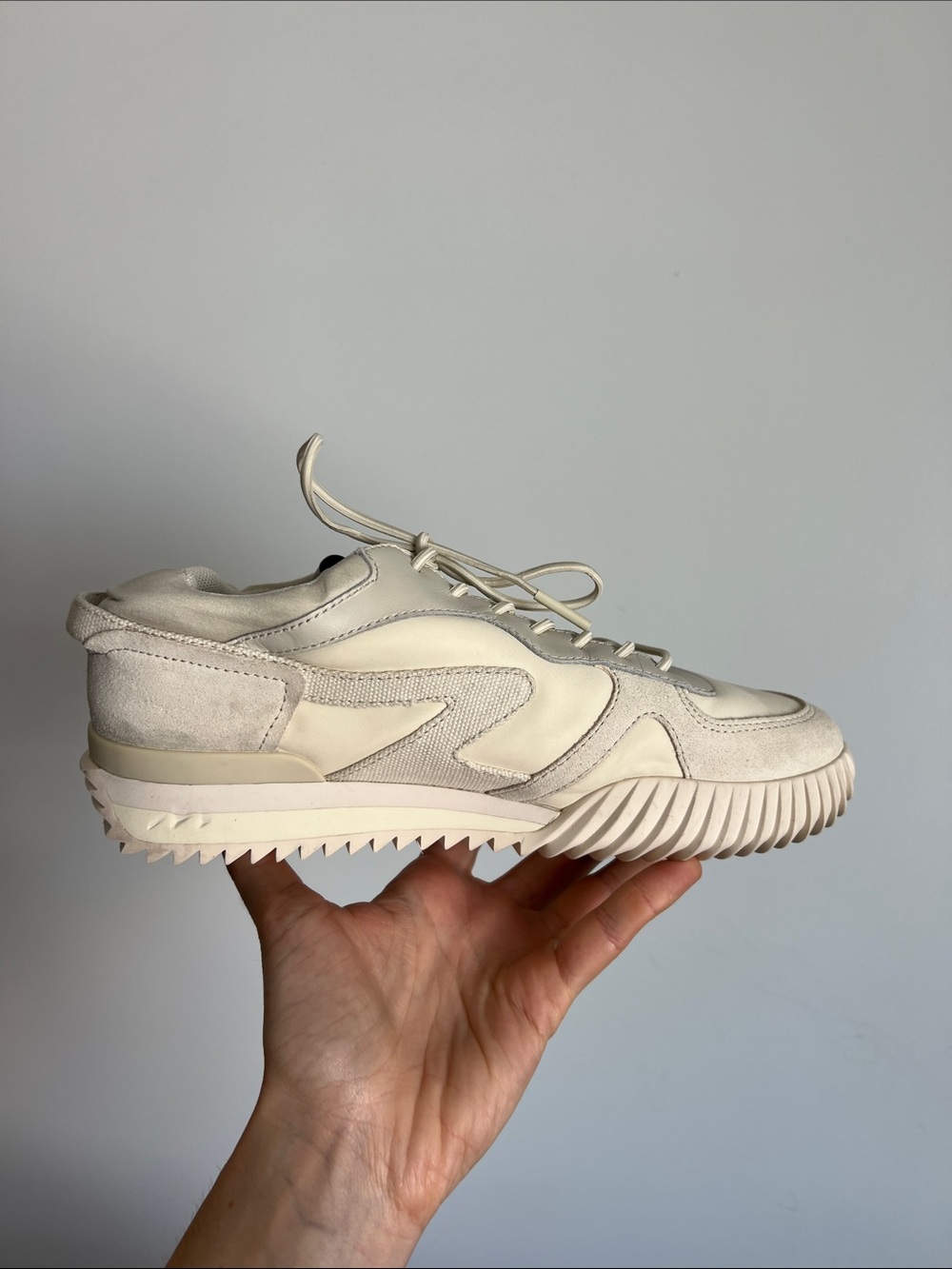 Rag & Bone retro runner 2.0 vanilla cream sneakers trainers 37.5 minimalist - Picture 8 of 11